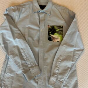 Hurley Oxford cloth art pocket button up long sleeve shirt